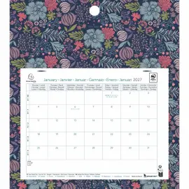 Calendrier mensuel sur plaque 27,5 cm x 30,5 cm EASYCAL - Mini labo 