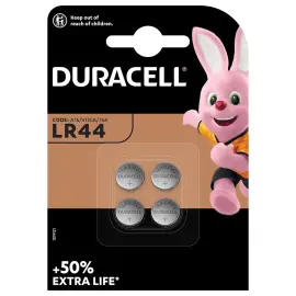 4 Piles LR44 - Duracell 