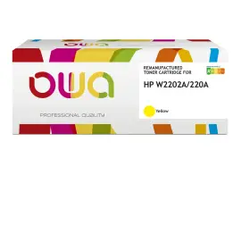 Toner &eacute;quivalent HP W2202A - Jaune - Owa 