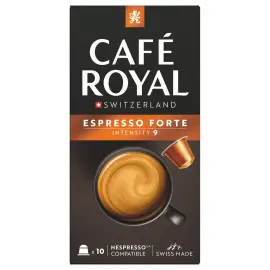 10 Capsules de caf&eacute; CAFE ROYAL Espresso Forte - Compatibles Nespresso 