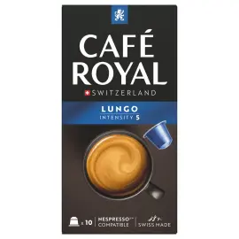 10 Capsules de caf&eacute; CAFE ROYAL Lungo - Compatibles Nespresso 