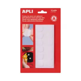 12 Points adh&eacute;sifs - &Oslash;19 mm - Blanc - Apli 
