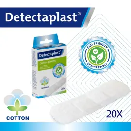 20 Pansements coton biod&eacute;gradables - Detectaplast 