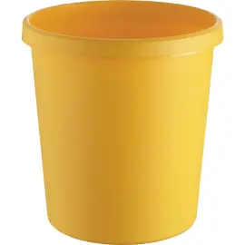 Corbeille &agrave; papier - 18 L - Jaune - Helit 