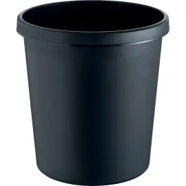 Corbeille &agrave; papier - 18 L - Sac 30 L - Noir - Helit 