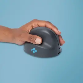 Souris ergonomique sans fil - Gaucher - Bluetooth - Gris - R-Go 