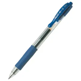Stylo encre gel r&eacute;tractable et rechargeable G-2  - Bleu - PILOT 