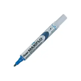 Marqueur effa&ccedil;able &agrave; sec Maxiflo &agrave; pointe ogive - Bleu - PENTEL 
