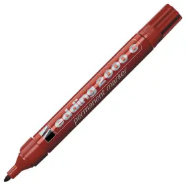 Marqueur permanent 2000 - Pointe ogive - Rouge - EDDING 