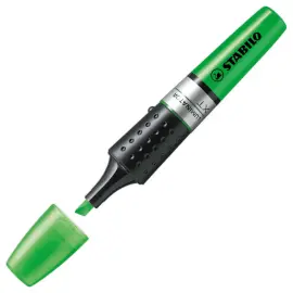 Surligneur LUMINATOR - Encre liquide - Pointe biseaut&eacute;e - Vert - STABILO 