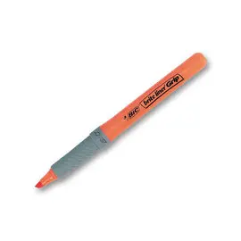Surligneur &agrave; grip Brite Liner - Pointe biseaut&eacute;e - Orange - BIC 