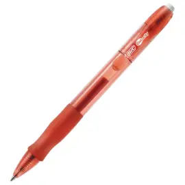 Stylo retractable Gel-ocity - &Eacute;criture moyenne - Rouge - BIC 