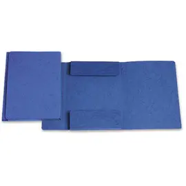 Chemise carte 3 rabats sans &eacute;lastique - bleu - EXACOMPTA 