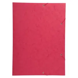 Chemise 3 rabats et &eacute;lastique A3 - Rouge - EXACOMPTA 