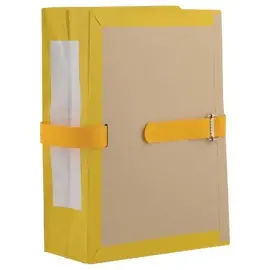 Pochette archive &agrave; soufflet - Dos 10 cm - Jaune - SOCARPA 