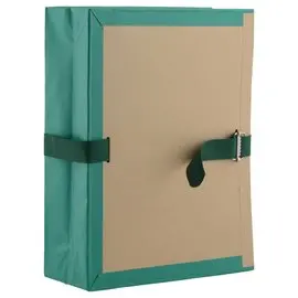 Pochette archive &agrave; soufflet - Dos 10 cm - Vert - SOCARPA 