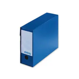 10 Bo&icirc;tes &agrave; archives en polypropyl&egrave;ne - Bleu - Dos 10 cm - EXTENDOS 