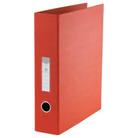 Classeur en PVC rouge anneaux en D - Dos 8cm - Anneaux &Oslash;50mm - FIDUCIAL 