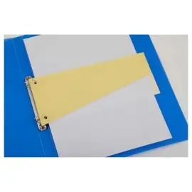 100 Intercalaires carte format Trap&egrave;ze - Economique - Jaune - SOCARPA 