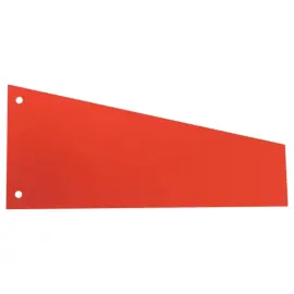 100 intercalaires carte format Trap&egrave;ze - Economique - Rouge - SOCARPA 