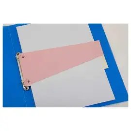 100 intercalaires carte format Trap&egrave;ze - Economique - Rose 