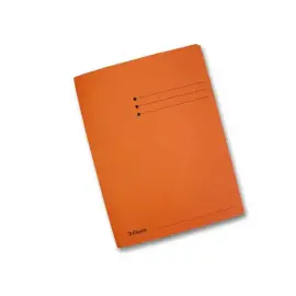 50 Chemises 3 rabats carton 300 g - Format folio orange - ESSELTE 
