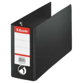 Classeur de banque pour extraits de compte - ESSELTE - Dos 8 cm - Noir 