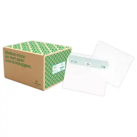 500 Enveloppes ultra blanches recycl&eacute;es - 80g - 162x229mm  - sans fen&ecirc;tre - GPV 
