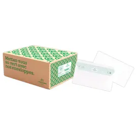 500 Enveloppes recycl&eacute;es extra-blanches 11x22 - GPV 
