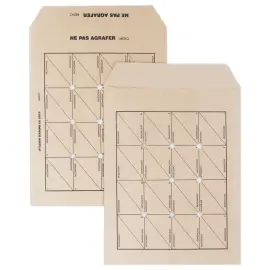 250 Pochettes navettes kraft brun 90g - 260x330mm - GPV 