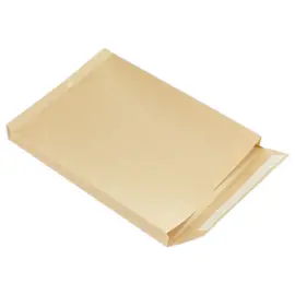 50 Pochettes &agrave; soufflet 30 mm - Kraft arm&eacute; Brun - IPC Bong 