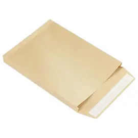 250 Pochettes &agrave; soufflet en kraft arm&eacute; brun 120g  229 x 324 mm - IPC Bong 