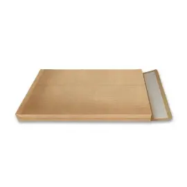 100 Pochettes &agrave; soufflet en kraft arm&eacute; brun 120g - 280x400mm - IPC BONG 