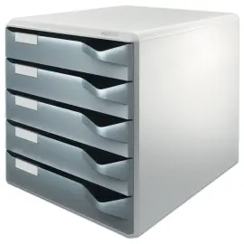 Module de classement 5 tiroirs - Gris - LEITZ 