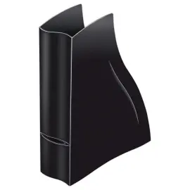 Porte-revues ELLYPSE - Noir recycl&eacute; - Dos 8,3 cm - CEP 