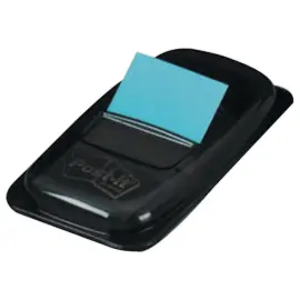 Marques pages souples color&eacute;s - distributeur de 50 - Bleu clair - POST-IT 