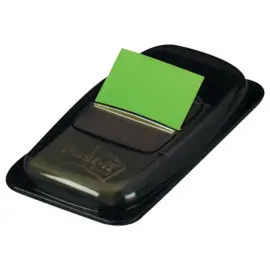 Marques pages souples color&eacute;s - distributeur de 50 - Vert - POST-IT 