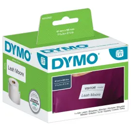 rouleau de 300 &eacute;tiquettes blanches DYMO LabelWriter pour exp&eacute;dition et badges - 41 x 89 mm 