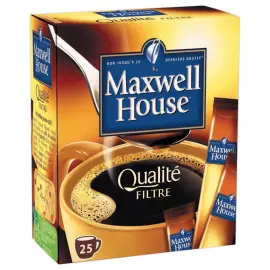 25 sticks de caf&eacute; soluble - MAXWELL HOUSE 
