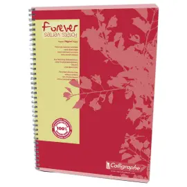 Cahier A4 recycl&eacute; "Forever"  - 5x5 - 70g - CALLIGRAPHE 