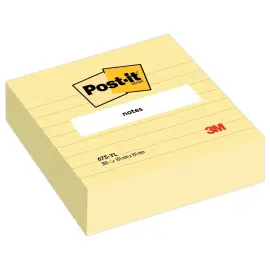 Maxi bloc notes repositionnables lign&eacute;es POST-IT&reg; - 10x10cm 