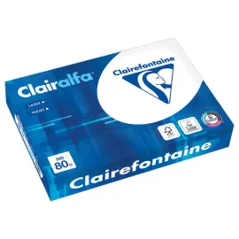Ramette papier extra-blanc A4 Clairalfa 80g - CLAIRALFA 