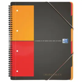 Cahier spirale A4+ Organiserbook - 5x5 - OXFORD 