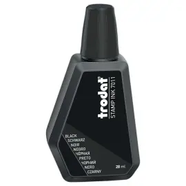 Flacon d'encre noire pour tampon encreur 28 ml 