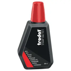 Flacon d'encre rouge pour tampon encreur 28 ml 