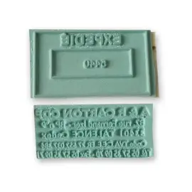 Plaque Caoutchouc seule - 1 ligne 