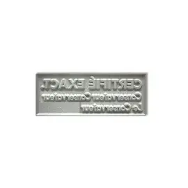 Plaque Caoutchouc seule - 3 lignes 