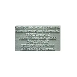 Plaque caoutchouc - 7 lignes - G&eacute;n&eacute;rique 