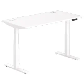 Bureau BERNE &eacute;lectrique 160 x 80 blanc/blanc 