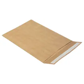 500 Pochettes kraft brun - bande silicon&eacute;e - 162x229 mm - sans fen&ecirc;tre - 90g 